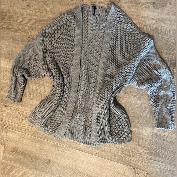 Oversized Bat Wing Knit Cardigan - Picture 5 of 5